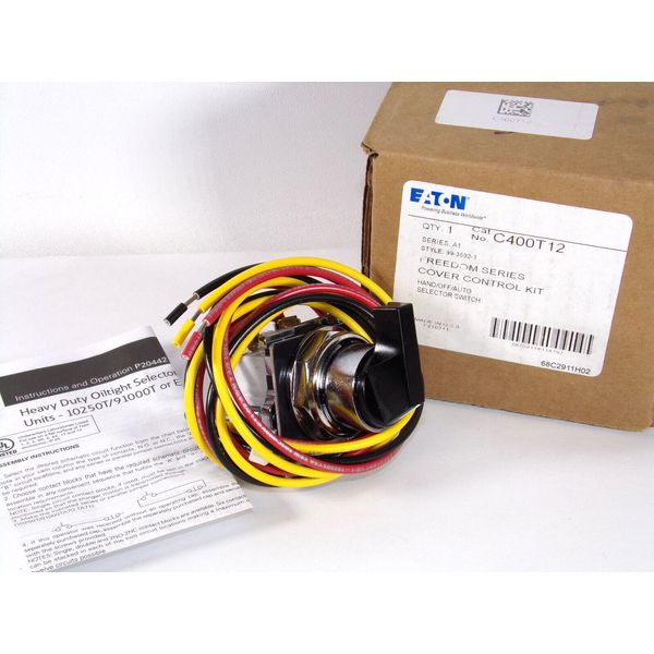 EATON Freedom Series Cover Control Kit C400T12 Hand/Off/Fault Selector Switch