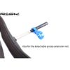 BESNIN Bike Vacuum Tire Valve Nut 2pcs Bicycle nut+1pcs Multi-Function Wrench Tool Kit