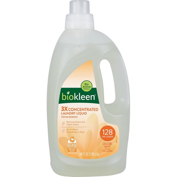 Citrus Essence Eco Friendly Laundry Detergent 64 Fl Oz 3X Concentrated