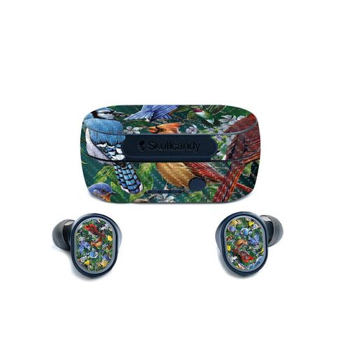 MightySkins Carbon Fiber Skin for Skullcandy Sesh True Wireless Earbuds - Backyard Gathering | Protective, Durable Textured Carbon Fiber Finish | Easy to Apply | Made in The USA