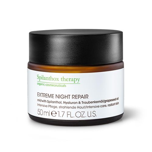 Spilanthox therapy - Extreme Night Repair - Face Cream for Wrinkle Reduction - Intensive Anti-Ageing Face Care Overnight - Spilanthol, Hyaluronic Acid & Zinc - Vegan Natural Cosmetics - 50 ml