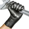 Thick Mechanic Nitrile Gloves, Black, Medium