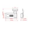 2pcs Tool Box Hasp, Luggage Suitcase Hasps with Combination Lock,Replacement 3 Digit Combination,Replacement Accessories