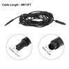 X AUTOHAUX 4 Pin 13ft 4m Car Backup Camera Extension Cable Dash Camera Wires