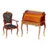 Platinum Collection Dollhouse Miniature Desk Walnut #P6265
