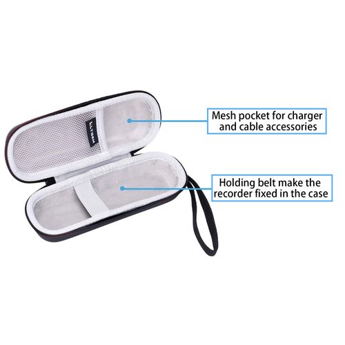 LTGEM EVA Hard Carrying Case for Zoom H1n/Zoom H1essential/H1 Handy Portable Digital Recorder