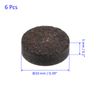 M METERXITY 6pcs Pool Cue Tips Billiard Cue Replacement Tips for Pool Cue Snooker 10mm Diameter Brown