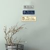 Standard Please Keep Door Closed Sign (Brushed Gold) - Small