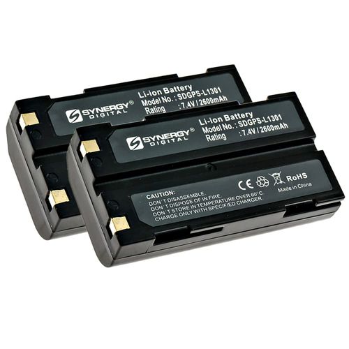 Synergy Digital Survey GPS Batteries, Compatible with Trimble 92600 Survey GPS, (Li-Ion, 7.4V, 2600 mAh), Replacement for Trimble 52030 Battery, Pack Includes: 2 x SDGPS-L1301 Batteries
