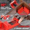 Heavy Iron Double Handle 90 Degree Qiuck-Release Corner Clamp Right Angle Tool