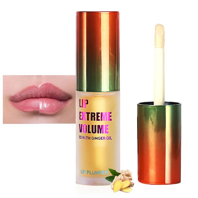 Rosarden Lip Plumper Extreme - Plumping Lip Gloss - Clear Lip Plump Gloss -Lip Enhancer Plumper - Lip Moisturizer for Dry Lips - Lip Filler Plumper - Volumize Lips Instantly for Thicker & Fuller Lips