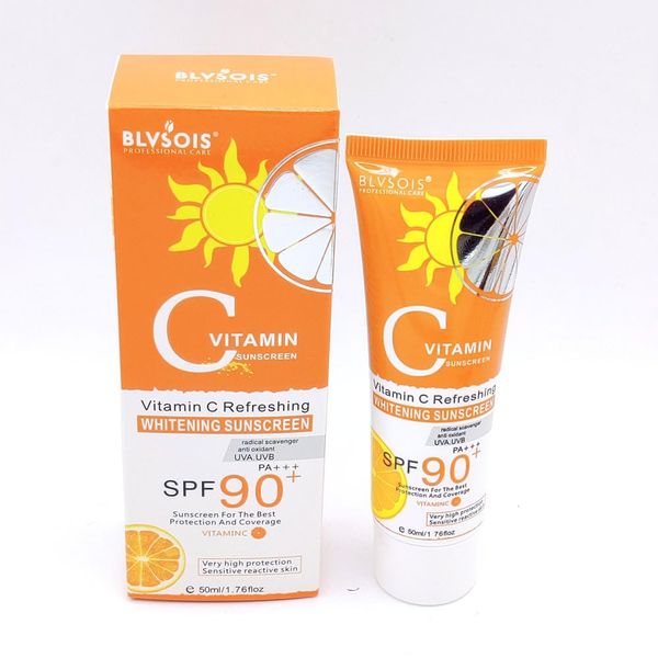 Sonnenschutzmilch SPF 90, Vitamin C Sonnencreme Gesicht