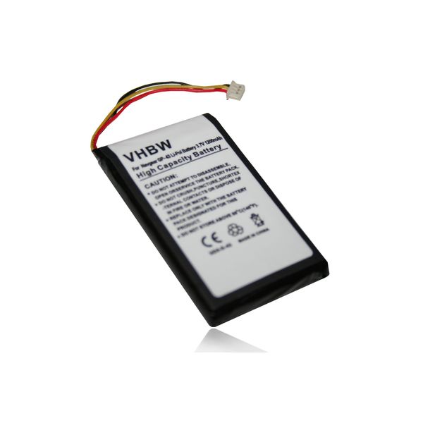 vhbw Battery LI-POLYMER 1200mAh compatible with NAVGEAR Streetmate GP-43 replacement for W423759 W 423759
