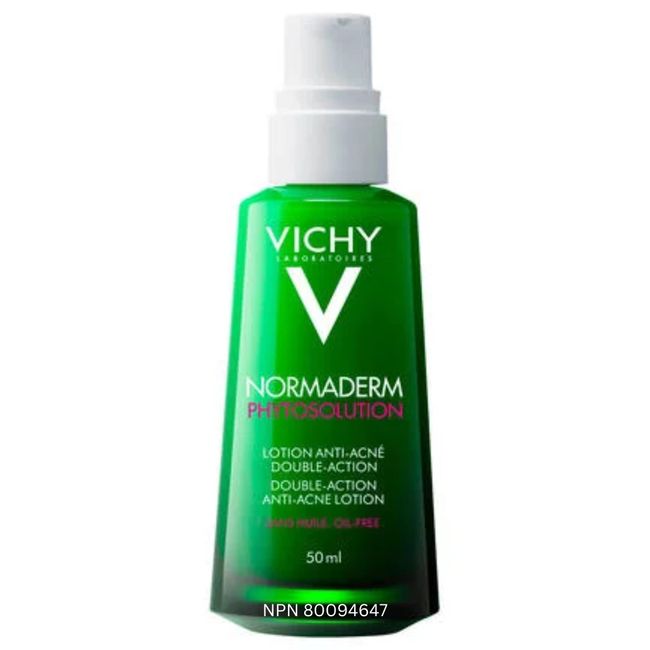 Vichy Normaderm PhytoAction Acne Control Salicylic Acid Moisturizer for Oily Skin, Moisturizing Face Acne Treatment with 2% Salicylic Acid & Hyaluronic Acid Face Lotion, Oil-Free Moisturizer