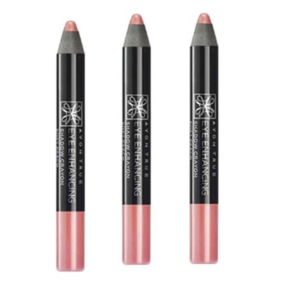 Pack of 3 True Colour Eye Enhancing Shadow Crayon - Soft Peach