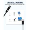 (2 Pack) Cable compatible with AcclaFit 1.85" Smartwatch, Stable magnetic USB Charger Cord