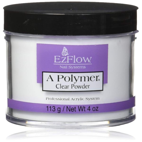 EZ Flow A Polymer Clear False Nails, 4 Ounce