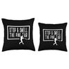 Stop and Smell The Pine Tar Baseball Player Funny Saying Throw Pillow