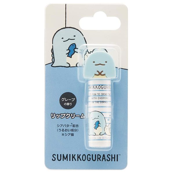 Skater CMCL1 Sumikko Gurashi Mascot Lip Balm, Tokage Grape Scent