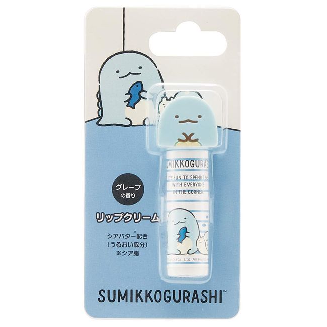 Skater CMCL1 Sumikko Gurashi Mascot Lip Balm, Tokage Grape Scent