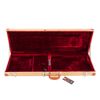 Electric Guitar Hard Case, Rectangle Wooden Hard-Shell Protective Carrying Case
