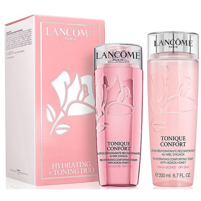 Lancome Tonique Confort Hydrating & Toning 2pc Set Dry Skin 6.7 oz + 1.6 oz NEW