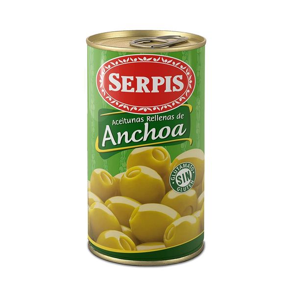 SERPIS Serupisu Stuffed olives 350g of anchovy-filled olives