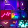 10Pcs RGB Hexagon Light Panels LED Wall Lights, Smart Modular Gaming Lights J