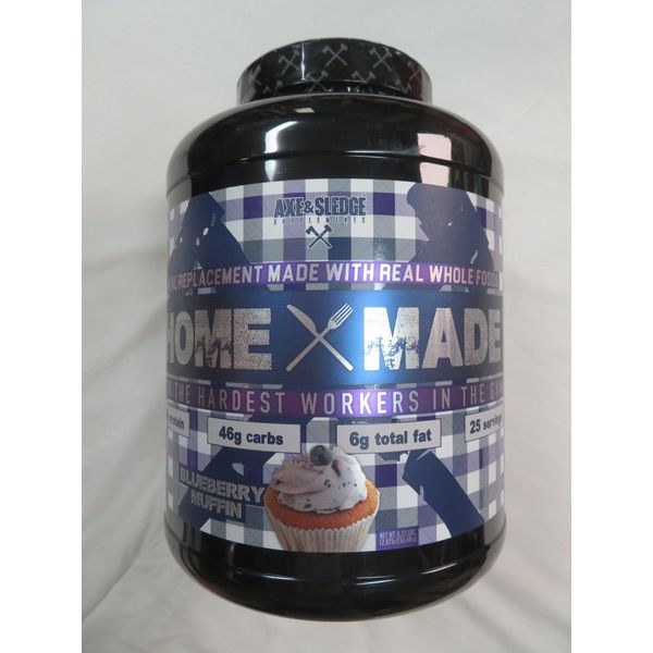 Axe & Sledge Home Made Meal Replacement Blueberry Muffin 6.23 lbs 25 Servings !