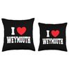 I Love Weymouth Throw Pillow