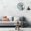 Procosify 8 inch Plastic Wall Clock Battery Operated, Decorative Round Wall Clock, Quiet Wall Clock, Cat Pattern