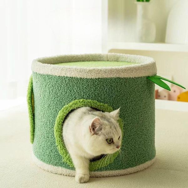 Covered Cat Bed Kitten Bed Cat Scratcher Pad for Kitty Multi Small Pet Play