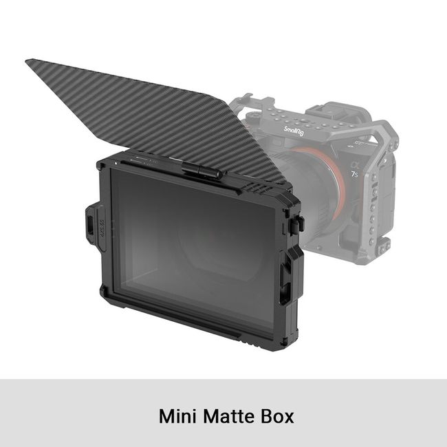 SmallRig Mini Follow Focus 3010 + Matte Box 3575 for Mirrorless DSLR Camera