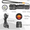 EverBrite LED Tactical Flashlight Rechargeable High Lumens with Lanyard & Clip