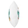 Easter Bunny Mixed with Shark Holding Easter Basket Throw Pillow