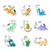 ZDYWY Dinosaur Cookie Cutters 9 Piece Set – e