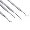 Kingsie 4 Piece Nail Polish Remover Stainless Steel Nail Lifter Nail File Zonde Sweetskin Treatment Curled Nails Thick Nails Feet Nail Care Foot Care Nail Care
