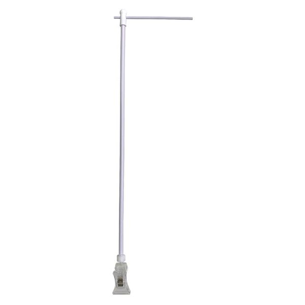 Mini Streamer Pole Stand [Transparent Clip Small] (White) [No.45505] [Courier]