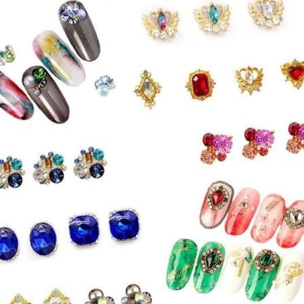 Nail Art Jewelry Parts 24p Set Collection 13 Types_MC