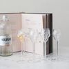 Creative Co-Op Modern Stemmed Sambuca Glass, Clear Glassware