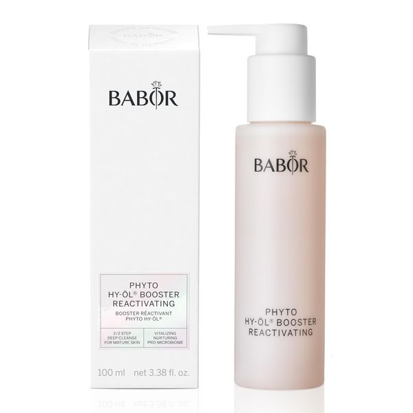 BABOR Phyto HY-ÖL Booster Reactivating für müde Haut, Gesichtsreiniger zur Anwendung mit Hy-Öl, Mit Weißem Tee und Ginseng, Vegane Formel, Phytoactive Reactivating, 1 x 100 ml