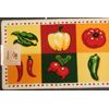 PRINTED KITCHEN RUG (nonskid back)(18"x30") 6 COLORFUL VEGETABLES # 1, Daniel