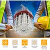 100W LED Temporary Work Light Fixture Linkable Jobsite Lighting 5000K Daylight