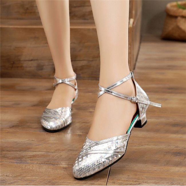 Best Selling Women's Ballroom Dance Shoes Latino Shoes Ladies Closed Toe  Salsa Shoes Low Heel Zapatos