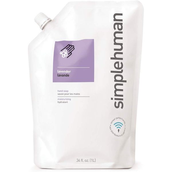 simplehuman Lavender Moisturizing Liquid Hand Soap Refill Pouch, 34 Fl. Oz.