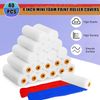 40-Piece High-Density Foam Paint Roller Covers - 4 Inch Mini Rollers for Walls