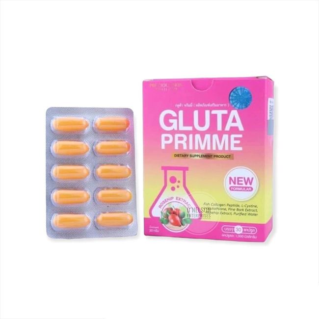 Gluta Prime Intensive Gluta 2000000mg 30 Softgels Glutathione Aura Whitening