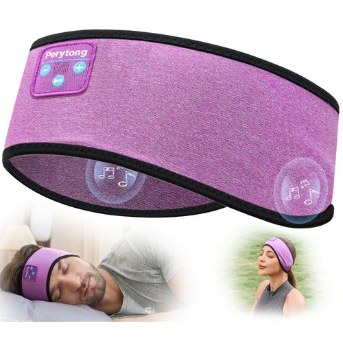 Perytong Sleep Headphones Bluetooth Headband Over On Ear Bluetooth 5.4 Sleeping Earbuds Earphones, Wireless Headphones for Side Sleepers Men Women Sports, Insomnia, Yoga, Air Travel, Meditation