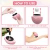 Sunscreen Roller Applicator - Portable Roll On Sponge Applicator, Refillable Sunscreen Brush for Travel Beach Vacation (PINK)