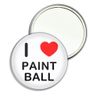 I love Paint Ball - 55mm Round Compact Mirror